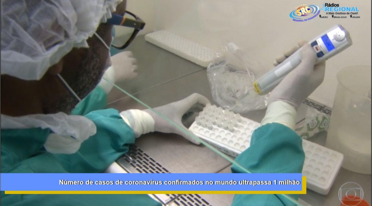 Número de casos de coronavírus confirmados no mundo ultrapassa 1 milhão