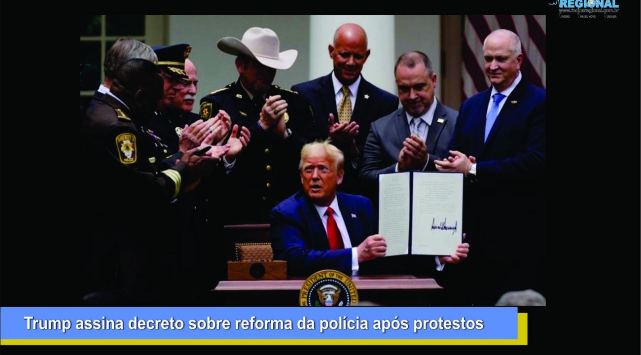 Trump assina decreto sobre reforma da polícia após protestos