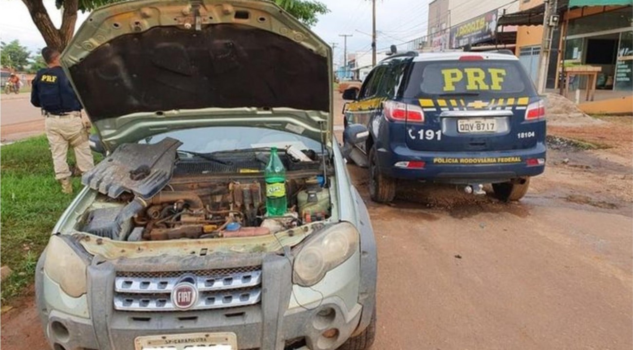 PRF recupera veículo clonado na em Rondon do Pará, interior do estado.