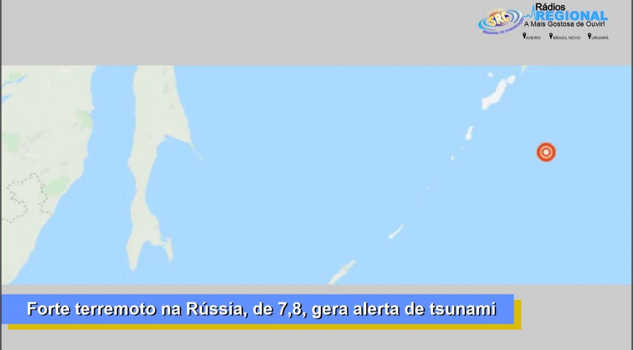 Forte terremoto na Rússia, de 7,8, gera alerta de tsunami