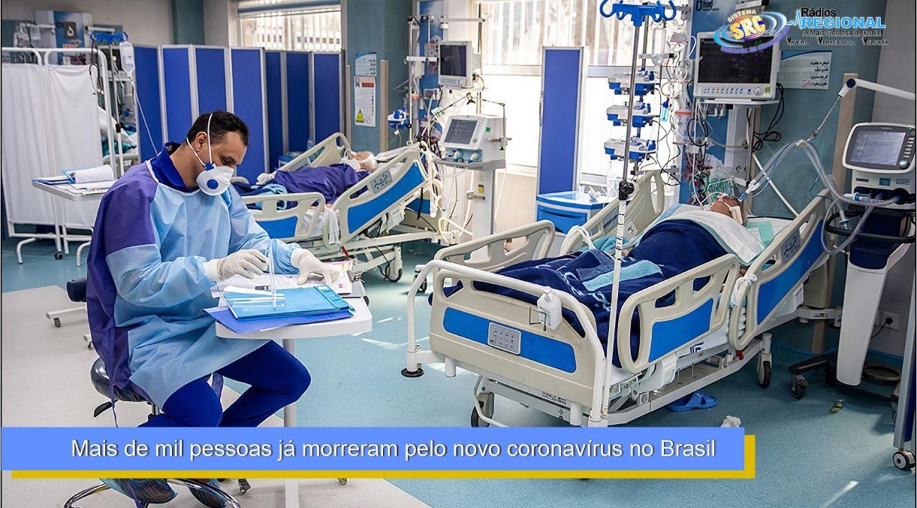 Mais de mil pessoas já morreram pelo novo coronavírus no Brasil