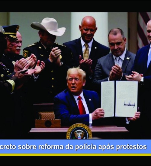 Trump assina decreto sobre reforma da polícia após protestos