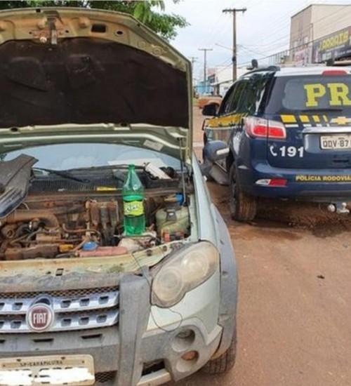PRF recupera veículo clonado na em Rondon do Pará, interior do estado.